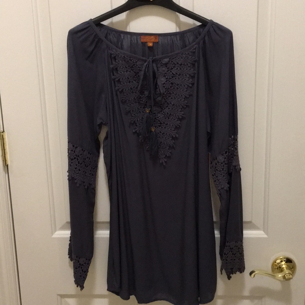 Scully blue top. Beautiful, new with tags.